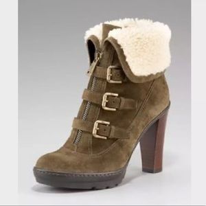 Ralph Lauren suede and shearling boots brand new!